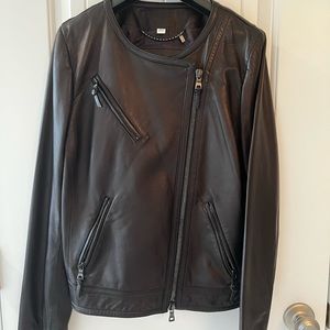 Coach motor jacket. Never worn. New leather smell.